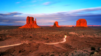 Sunset in Monument Valley