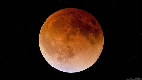 Totality with the Super Flower Blood Moon Lunar Eclipse