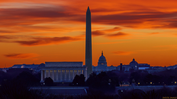 Sunrise over the National Mall - Washington, DC