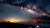 Milky Way above the clouds on Hawaii's Mauna Kea