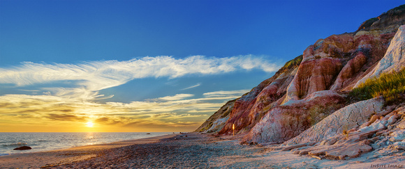 Sunset with the Clay Cliffs at Aquinnah Beach (Martha's Vineyard)