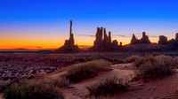Sunrise at the Totem Pole in Monument Valley