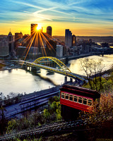 Pittsburgh Sunrise at the Duquesne Incline