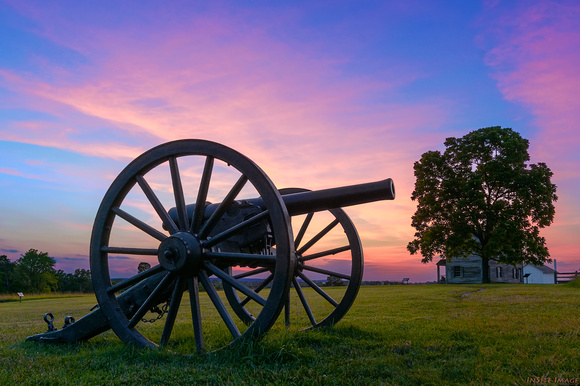 Sunset on Henry House Hill at Manassas National Battlefield Park
