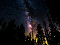 Milky Way over Kings Canyon National Park