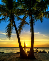 Sunset at Key West's Fort Zachary Taylor State Park