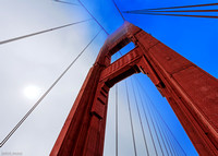A Golden Gate - Golden Gate Bridge in San Francisco