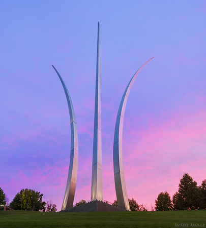 Equinox Sunset at the US Air Force Memorial