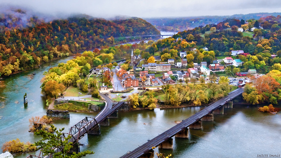 Fall Fog over Harpers Ferry