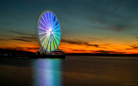 National Harbor's Capital Wheel at Sunset