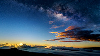 Witness to Nature's Wonders: Moonrise and the Milky Way from Mauna Kea @ 9,300 ft