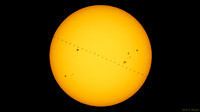 The International Space Station (ISS) Transits the Sun