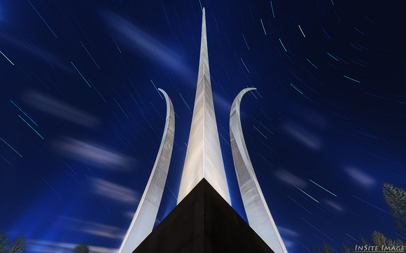 Star Trails at the U.S. Air Force Memorial