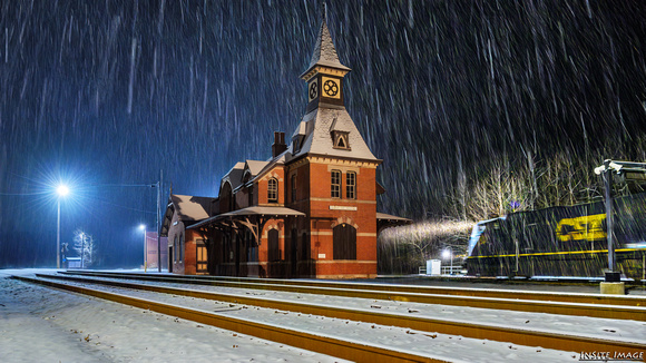 Snow at Point of Rocks Train Depot