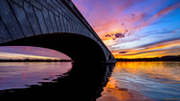 Sunset at Arlington Memorial Bridge