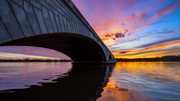 Sunset at Arlington Memorial Bridge