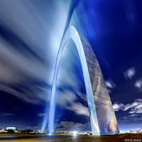 The Gateway Arch at Night