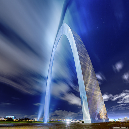 The Gateway Arch at Night