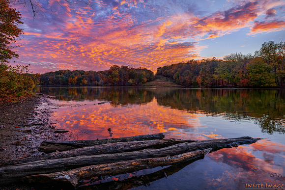 Fall Sunset at Lake Needwood