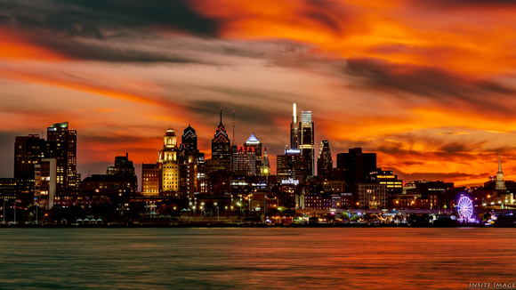 Sunset over Philadelphia