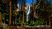 Yosemite Falls at Night