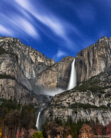 Yosemite Falls at Night